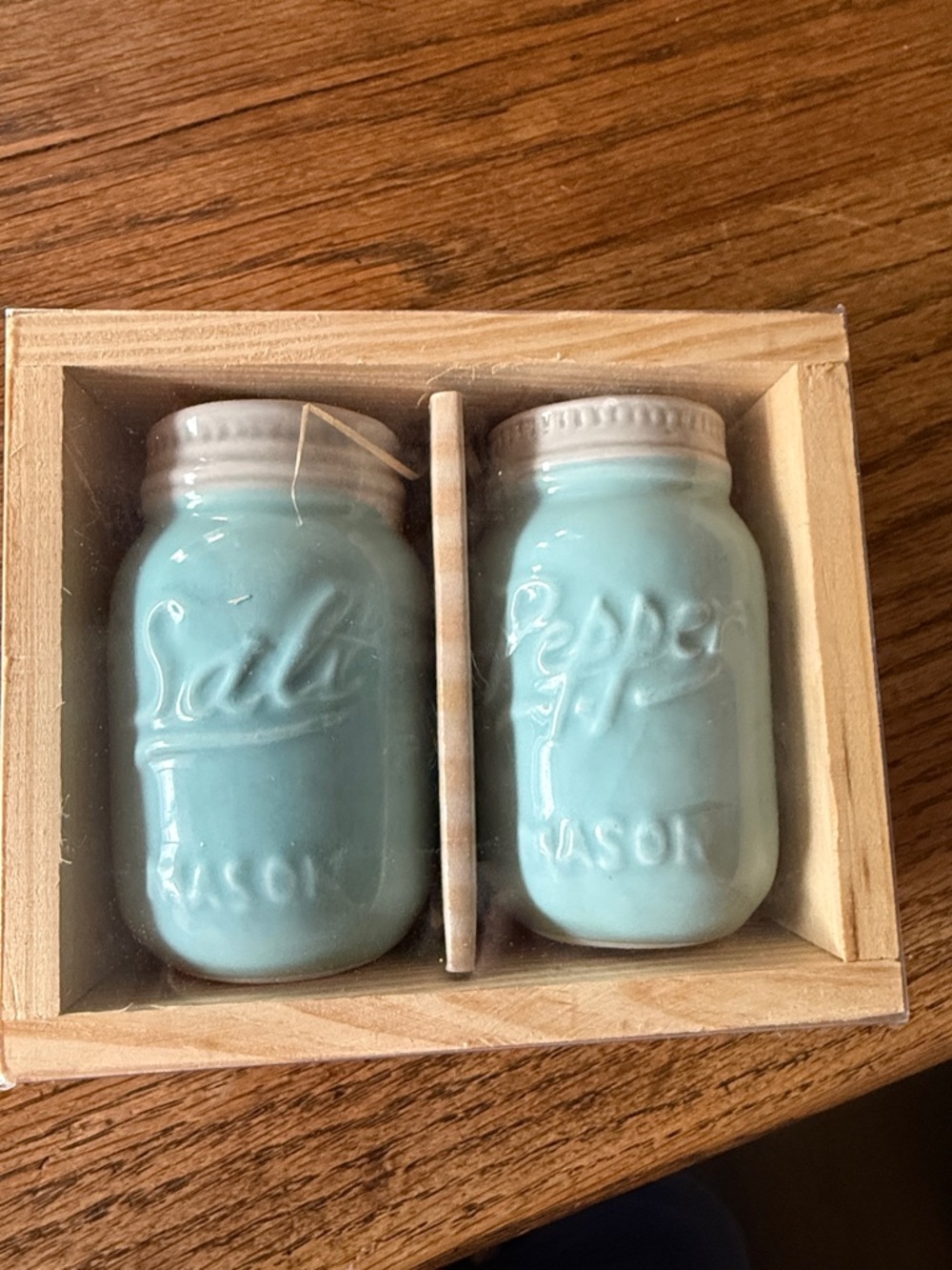 New mason salt and pepper shakers